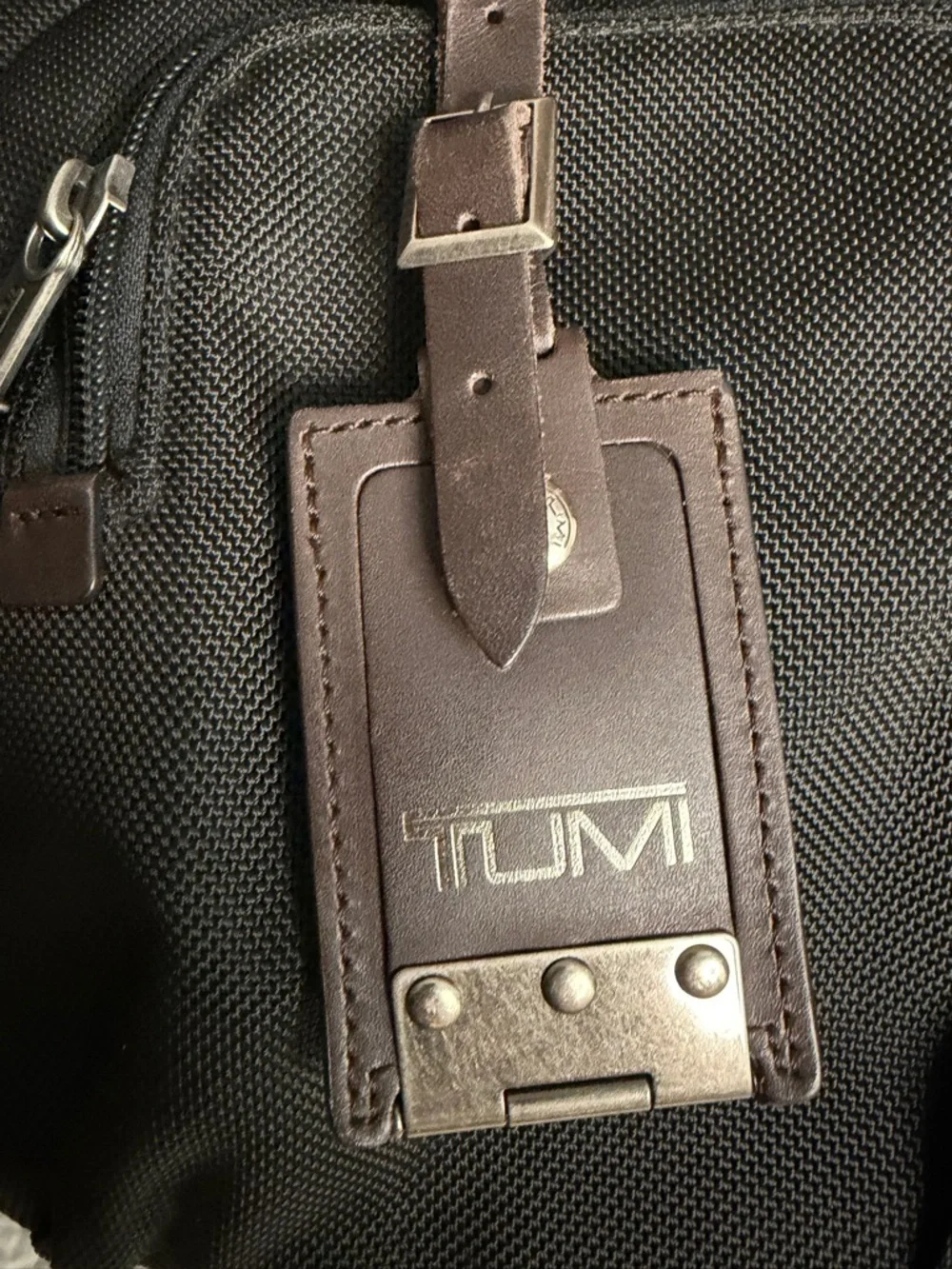 TUMI Alpha Bravo Essential Tote Black & Brown Travel Bag